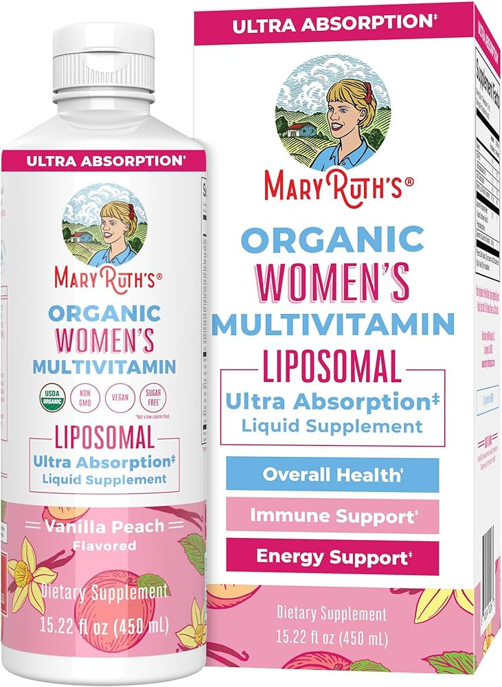 MaryRuth Organics USDA Organic Multivitamin for Women, Sugar Free Womens Multivitamin, Liquid Vit... | Amazon (US)