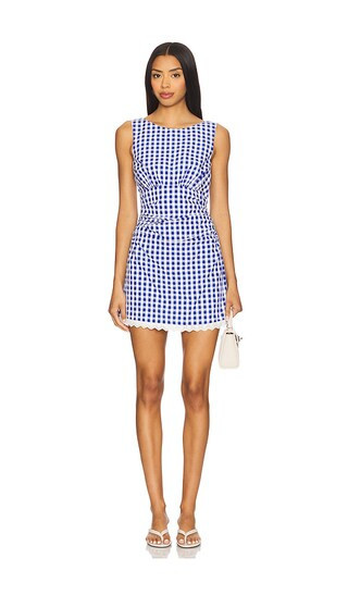 MAJORELLE Peggy Mini Dress in Blue. - size M | Revolve Clothing (Global)