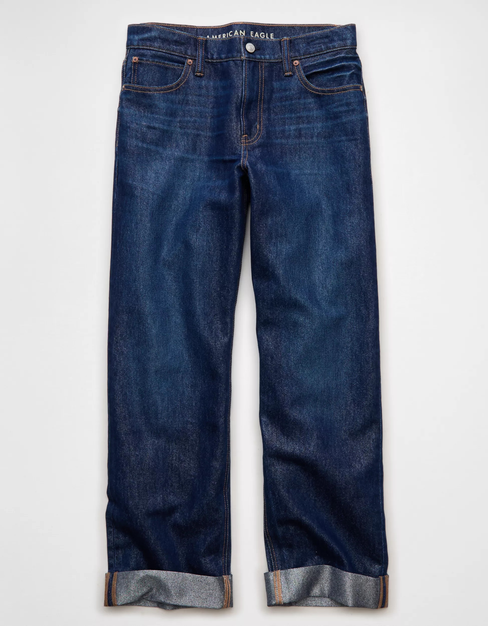 AE Shimmer Low-Rise Cuffed Ex-Boyfriend Jean | American Eagle Outfitters (US & CA)