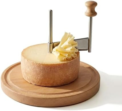 RWIXR Cheese Curler, Cheese Curler Wheel for i.a. Tête de Moine and Chocolate, Sharp Blade, Wood... | Amazon (US)