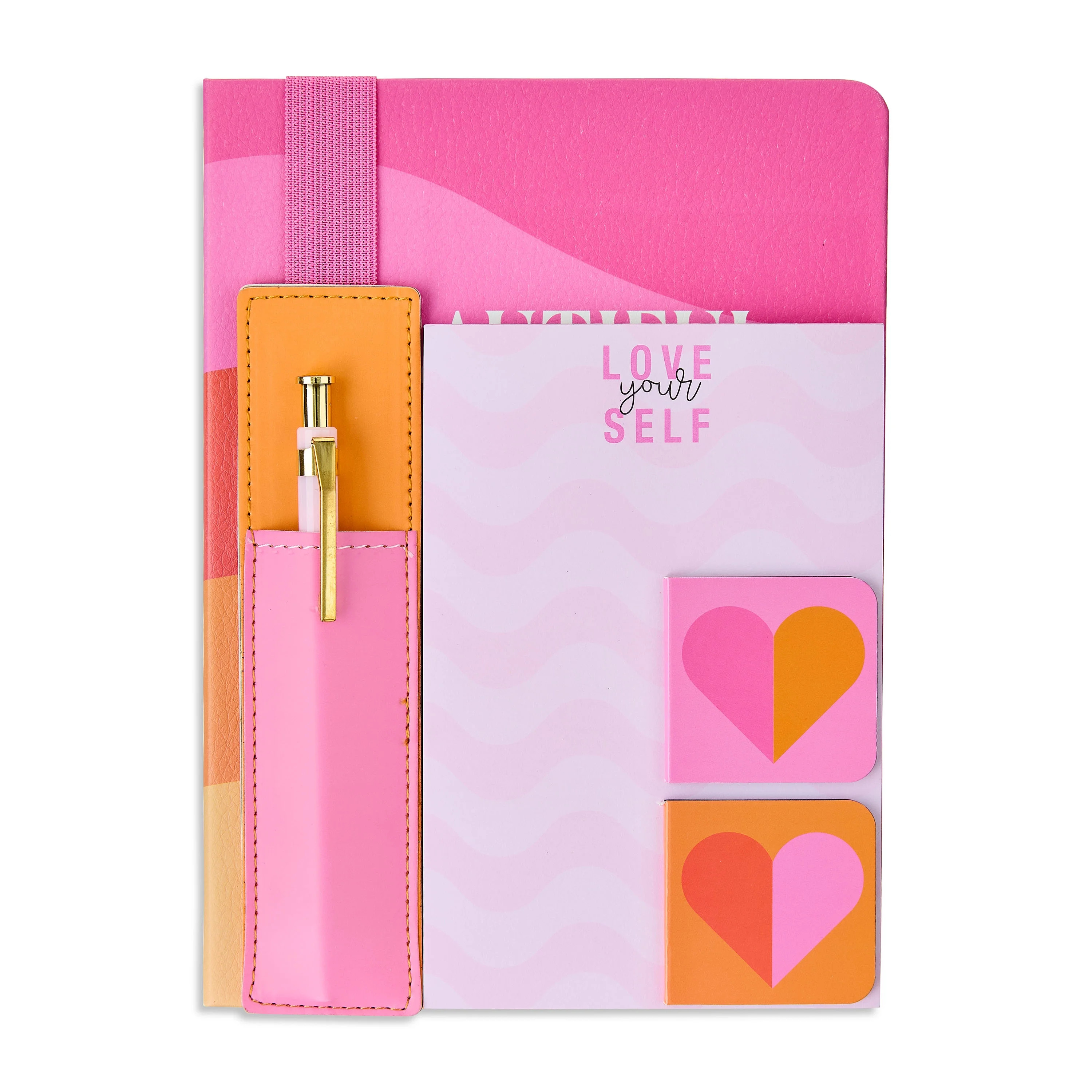 Beautiful Capable Worthy Wavy Journal Gift Set, Pink, 6 Pieces, Valentine's Day by Way To Celebra... | Walmart (US)