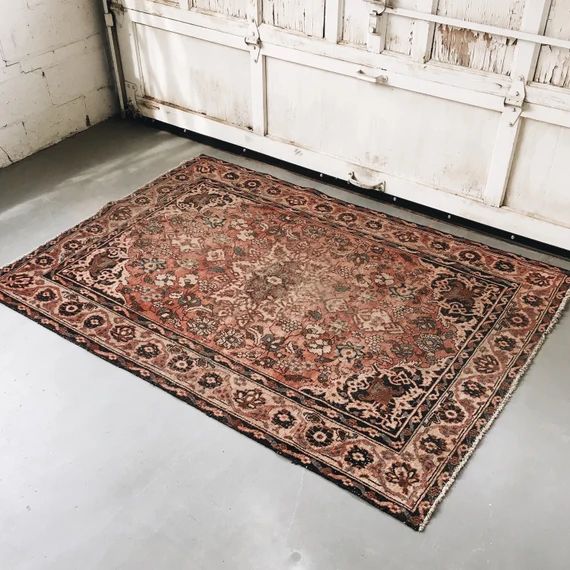 Vintage Persian Oriental Area Rug Carpet | Etsy (US)