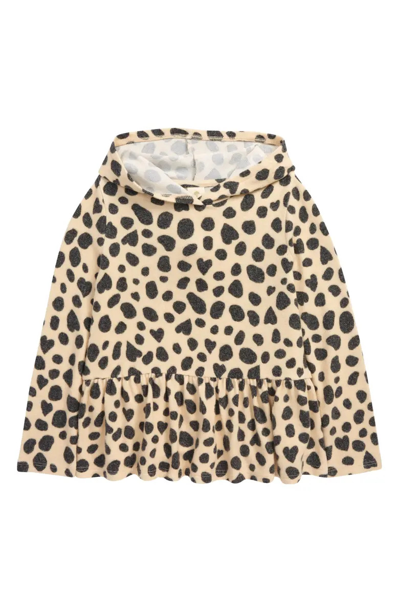 Kids' Peplum Print Hoodie | Nordstrom