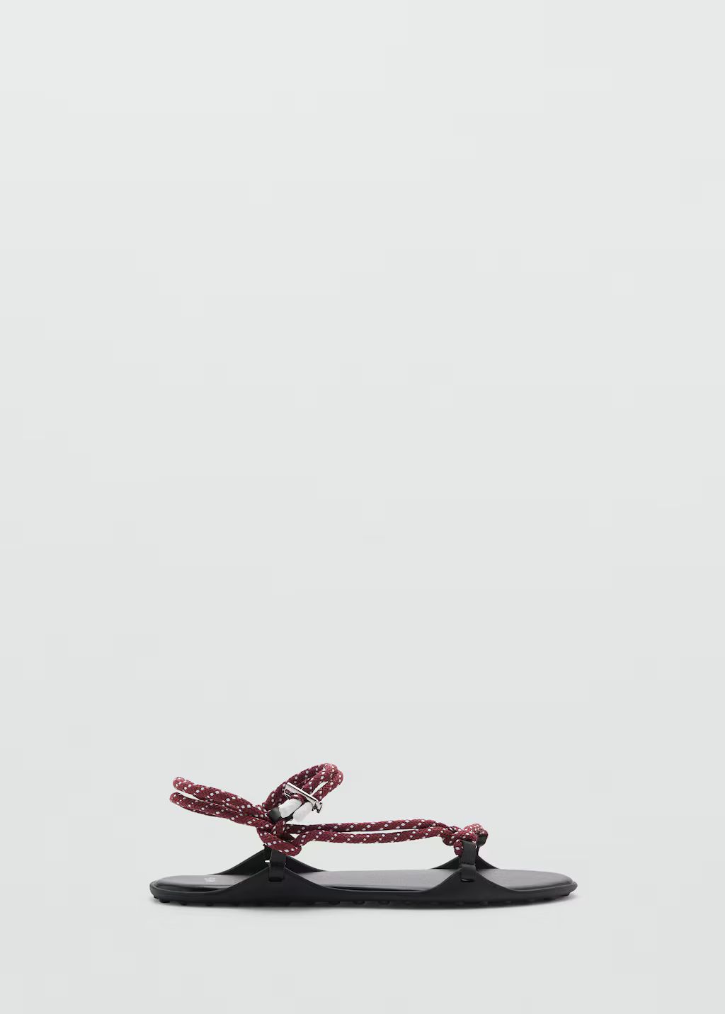 Combined lace-up sandal | MANGO (US)