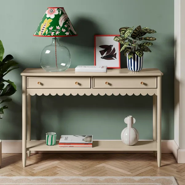 Remi Scalloped Console Table | Dunelm (migrated)
