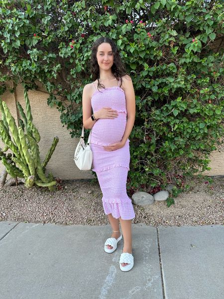 Pink Blush Maternity Summer Dresses 🩷 

#LTKunder50 #LTKsalealert #LTKbump
