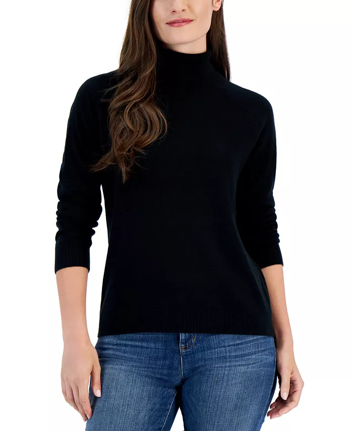 Karen Scott Women's Luxesoft Turtleneck Top, Created for Macy's & Reviews - Sweaters - Women - Ma... | Macys (US)