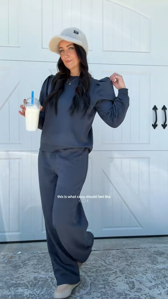 this is the set i keep reaching for without thinking… soft, relaxed, and actually feels as good as it looks ♡ one of those pieces that makes staying home feel better but still looks put together ✿

#ltkstyle #loungewear #cozyoutfit #everydaystyle #comfyclothes 