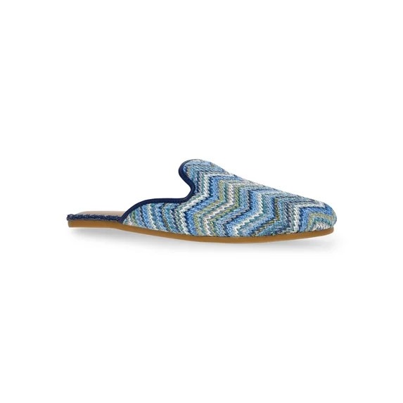 Time and Tru Women's Whipstitch Raffia Mules | Walmart (US)