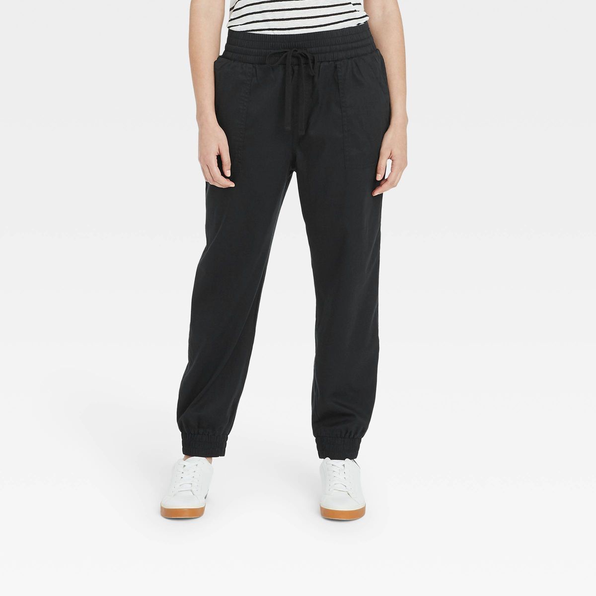 Women's High-Rise Woven Ankle Jogger Pants - A New Day™ | Target