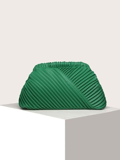 Minimalist Ruched Detail Clutch Bag | SHEIN