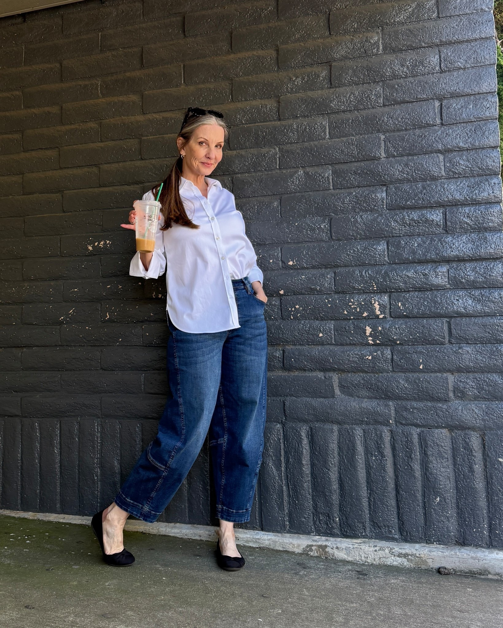 Midsize, midlife, minimalist effortless outfit. 

No iron white shirt, flattering barrel jeans - true to size

#capsule #minimalist #simplechic #midsize #over50

#LTKover40 #LTKmidsize #LTKSeasonal

#LTKootd #LTKOver40 #LTKMidsize