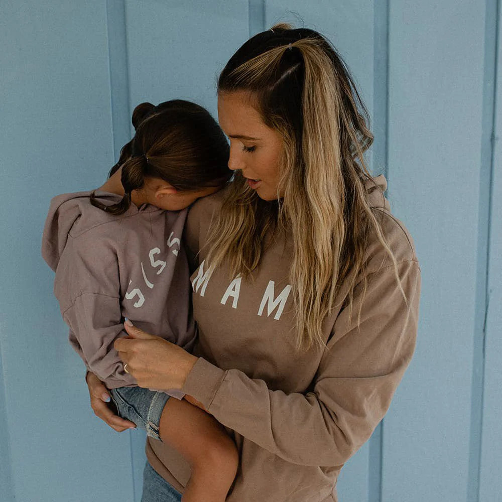 Womens Mama Lightweight Hoody in Cocoa - Ford And Wyatt | Ford and Wyatt