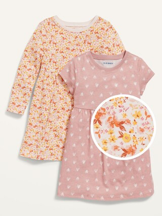 2-Pack Fit & Flare Jersey Dress for Toddler Girls | Old Navy (US)