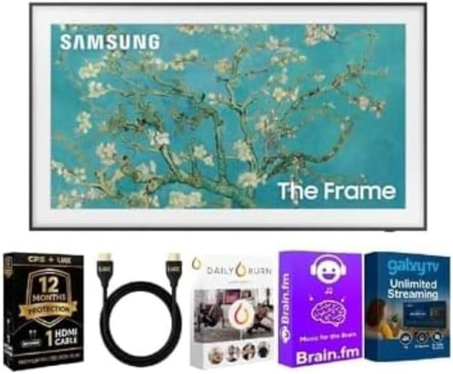 Samsung 32 Inch C Class The Frame Full HD Smart Tizen TV (2024 Model) + HDMI Cable + 12 Month CPS... | Amazon (US)
