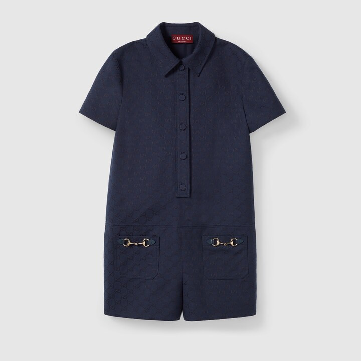 Gucci GG canvas jumpsuit with Horsebit | Gucci (US)