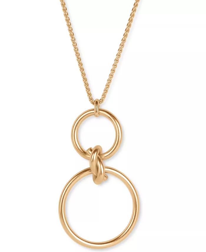 Lucky Brand Gold-Tone Knotted Double Loop 33 | Macys (US)