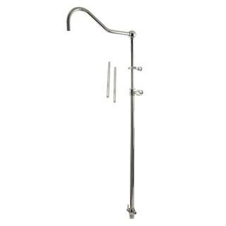 Vintage 60 in. Add-On Shower with 17 in. Shower Arm in Polished Nickel | The Home Depot