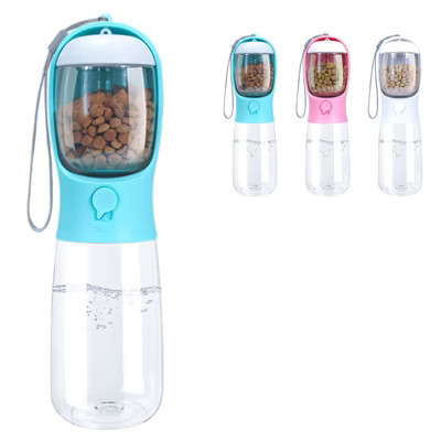 Dog Water Bottle, Portable Pet Travel Bottle with Food Container & Filter - 550ml for Outdoor Walking Hiking | Target