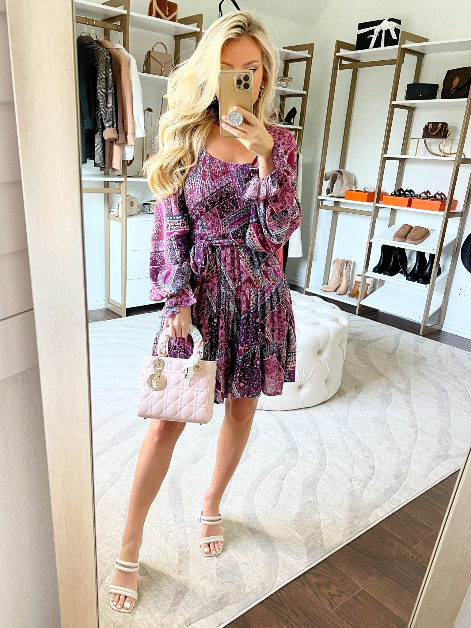 Fall dress. Fall floral dress. Purple dress. Fall transition 

#LTKunder100 #LTKstyletip #LTKSeasonal