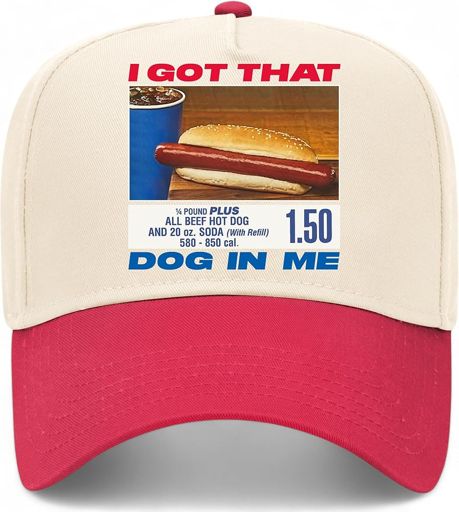 I Got That Dog in Me Trucker Hat | Hotdog Unhinged Funny Meme | Premium Snapback Hat for Men & Wo... | Amazon (US)