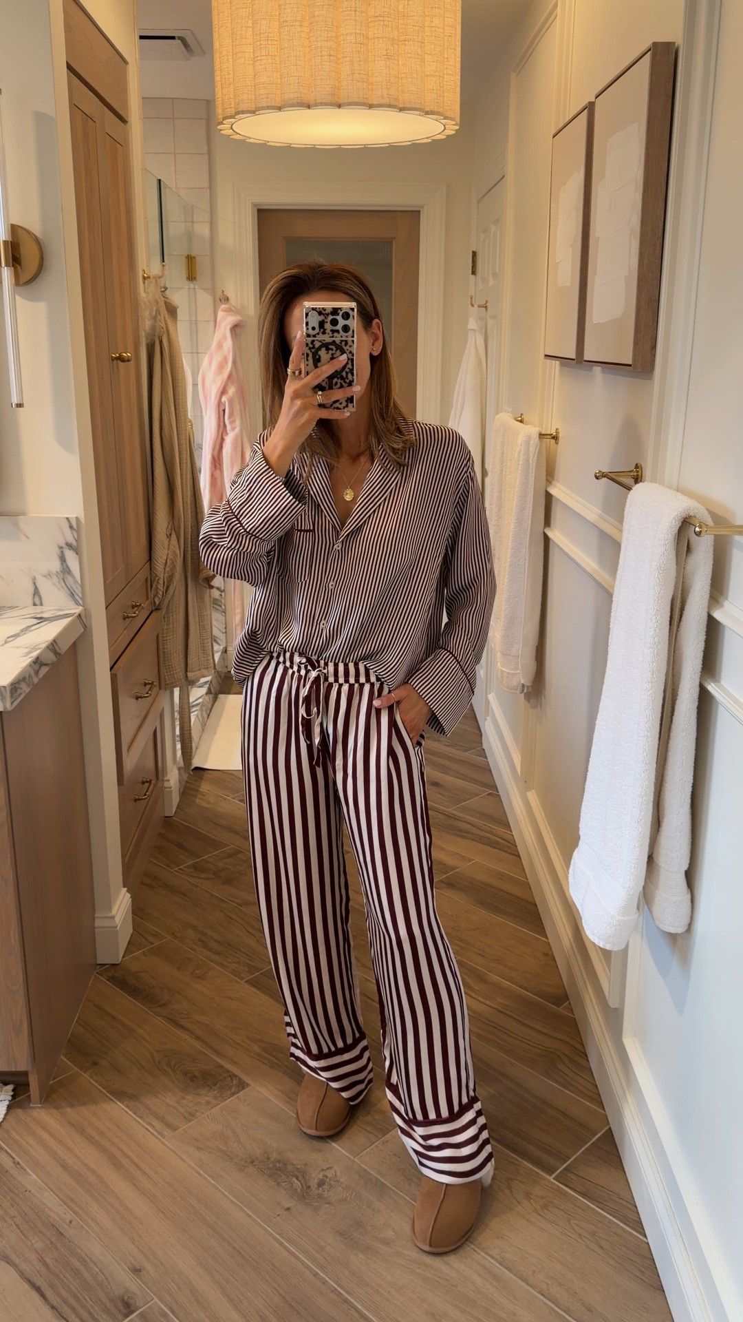 Love these pjs so much I can see myself wearing the pants with a sweatshirt or the shirt with jeans. Cool pattern and color size small 

#LTKOver40 #LTKootd #LTKSeasonal