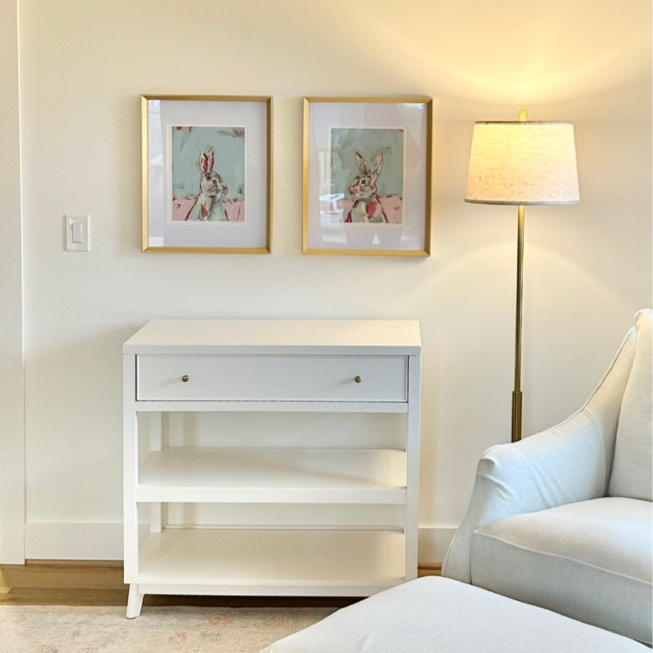 Unbelievable price on these gold frames we used in our nursery to elevate these Chelsea McShane “bunny girls” art pieces 

#LTKhome