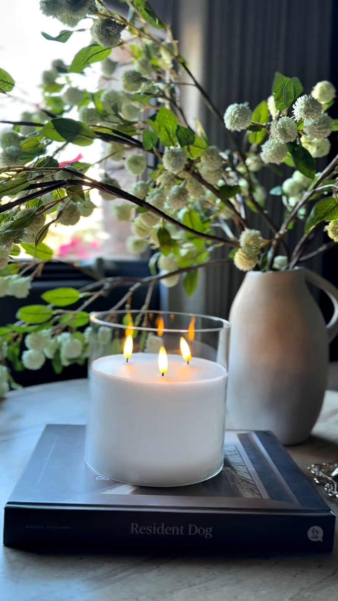 Love these candles for a little bit of warmth without the risk of a flame! 

Home decor accents. Pillar candle. Flameless candle. Faux stems. Greenery. Trending. Best sellers. Viral. Modern home. My home must haves  

#LTKHome #LTKFindsUnder100 #LTKSeasonal