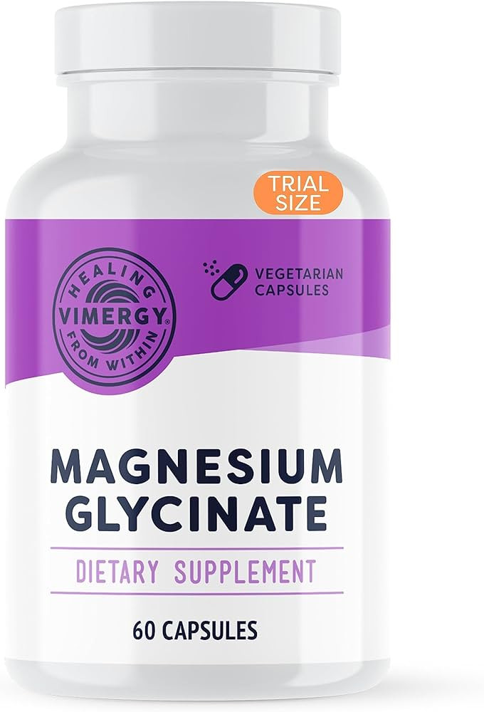 Vimergy Magnesium Glycinate, Trial Size - 30 Servings – with Turmeric & Ginger - Promotes Relax... | Amazon (US)