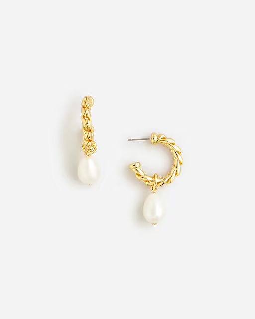 Textured freshwater pearl drop earrings | J.Crew US