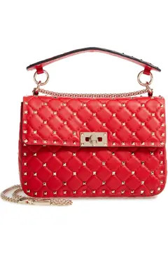 Medium Rockstud Matelassé Quilted Leather Crossbody Bag | Nordstrom