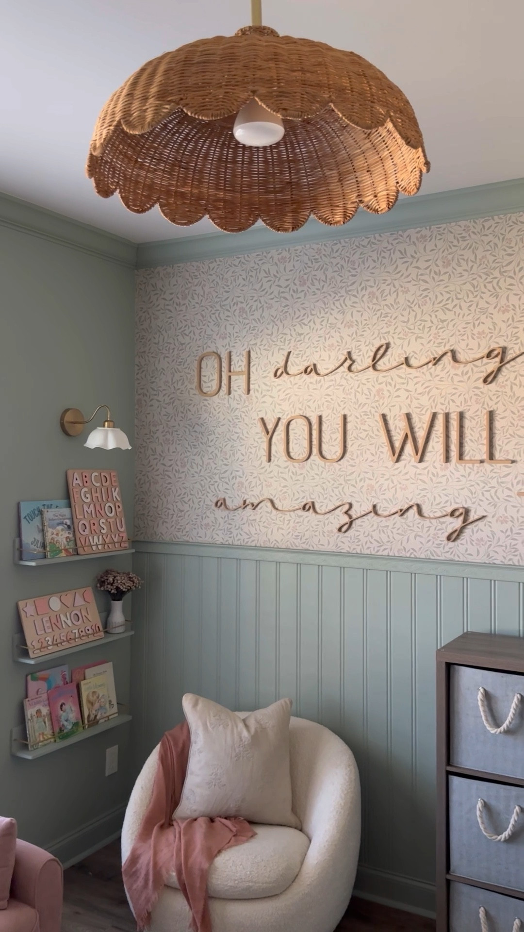 When you find the finishing touch for a space…. 😍😍😍

All this playroom was waiting on was for the perfect moment and this light from @rowabi.interiors is definitely it! It made the room even more precious! What do you think? 
Use code LOVELTK for an extra 5% off! 

#homeinteriors #homestyle #lighting

#LTKHome #LTKKids #LTKSaleAlert