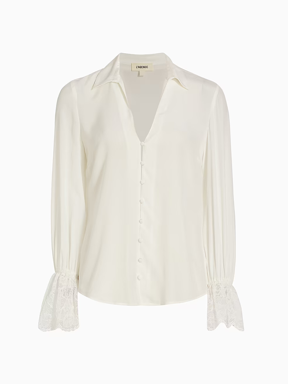 Shyla Lace-Cuff Blouse | Saks Fifth Avenue