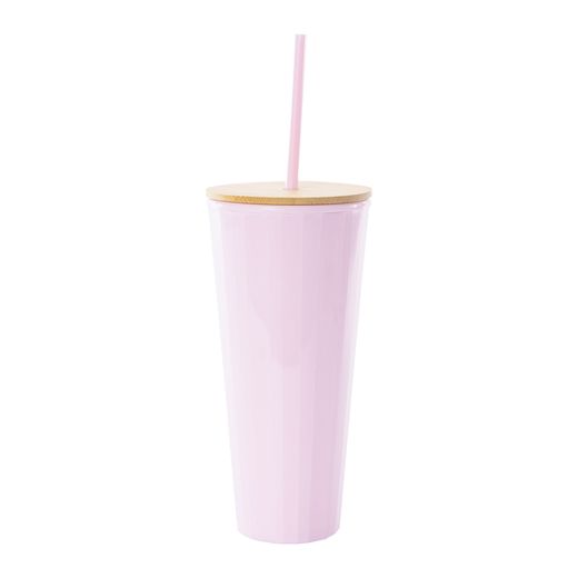 Faceted Tumbler With Bamboo Lid 24oz | Five Below