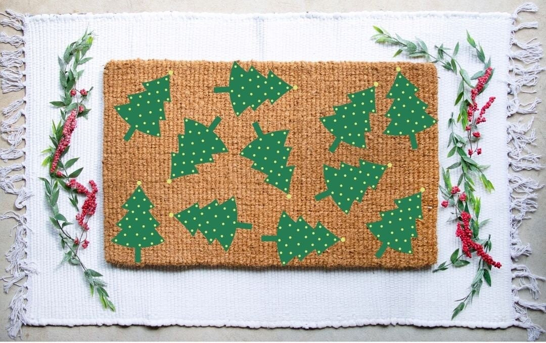 Christmas Doormats, Christmas Tree Doormats, Holiday Doormats, Christmas Decor, Farmhouse Decor | Etsy (US)