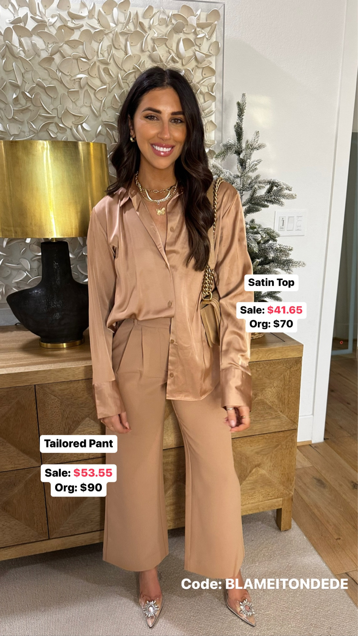 We love an elevated look that feels like PJs! Lots of color options available and this set is so comfy! 

Top: small
Pants: small 

Use code BLAMEITONDEDE for an extra 15% off! 

#LTKHoliday #LTKstyletip #LTKsalealert