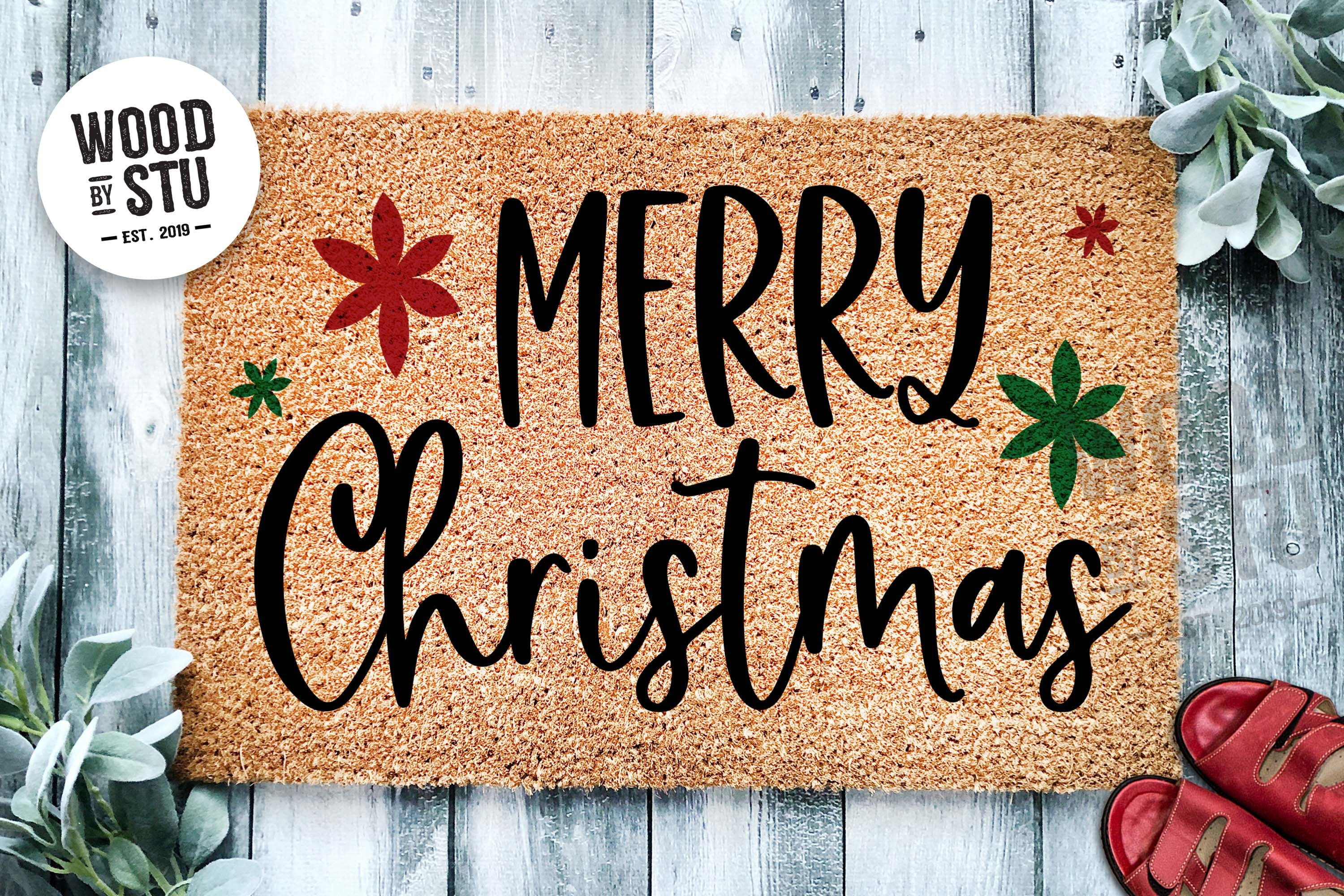 Merry Christmas Door Mat | Christmas Doormat | Winter Decoration | Welcome Mat | Holiday Doormat ... | Walmart (US)