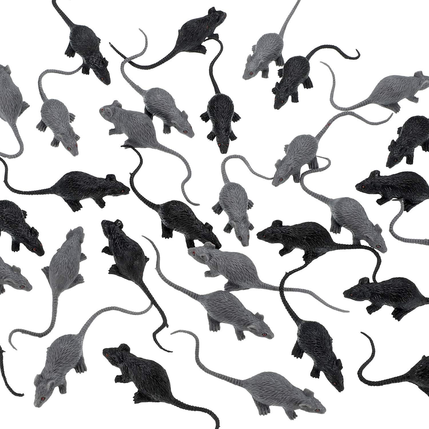 Amazon.com: Gejoy 36 Pieces Realistic Mouse Fake Mouse Plastic Mini Rats for Halloween Decoration... | Amazon (US)