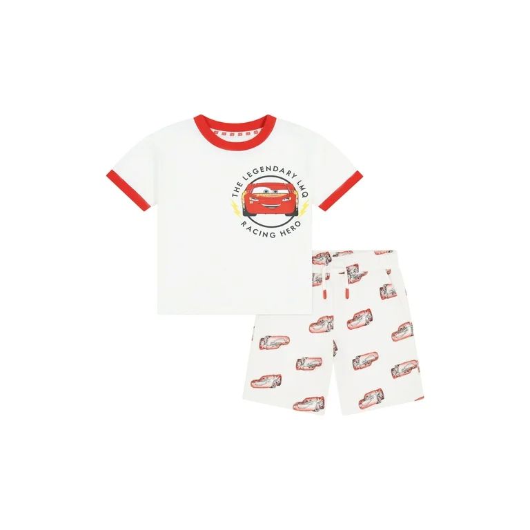 Cars Toddler Boys Short Sleeve T-Shirt and Shorts Set, 2-Piece, Sizes 12M-5T | Walmart (US)