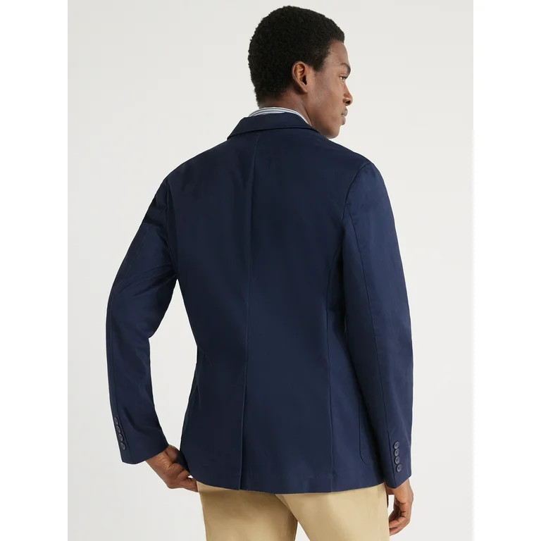Free Assembly Men's Twill Blazer, Sizes XS-XXXL - Walmart.com | Walmart (US)