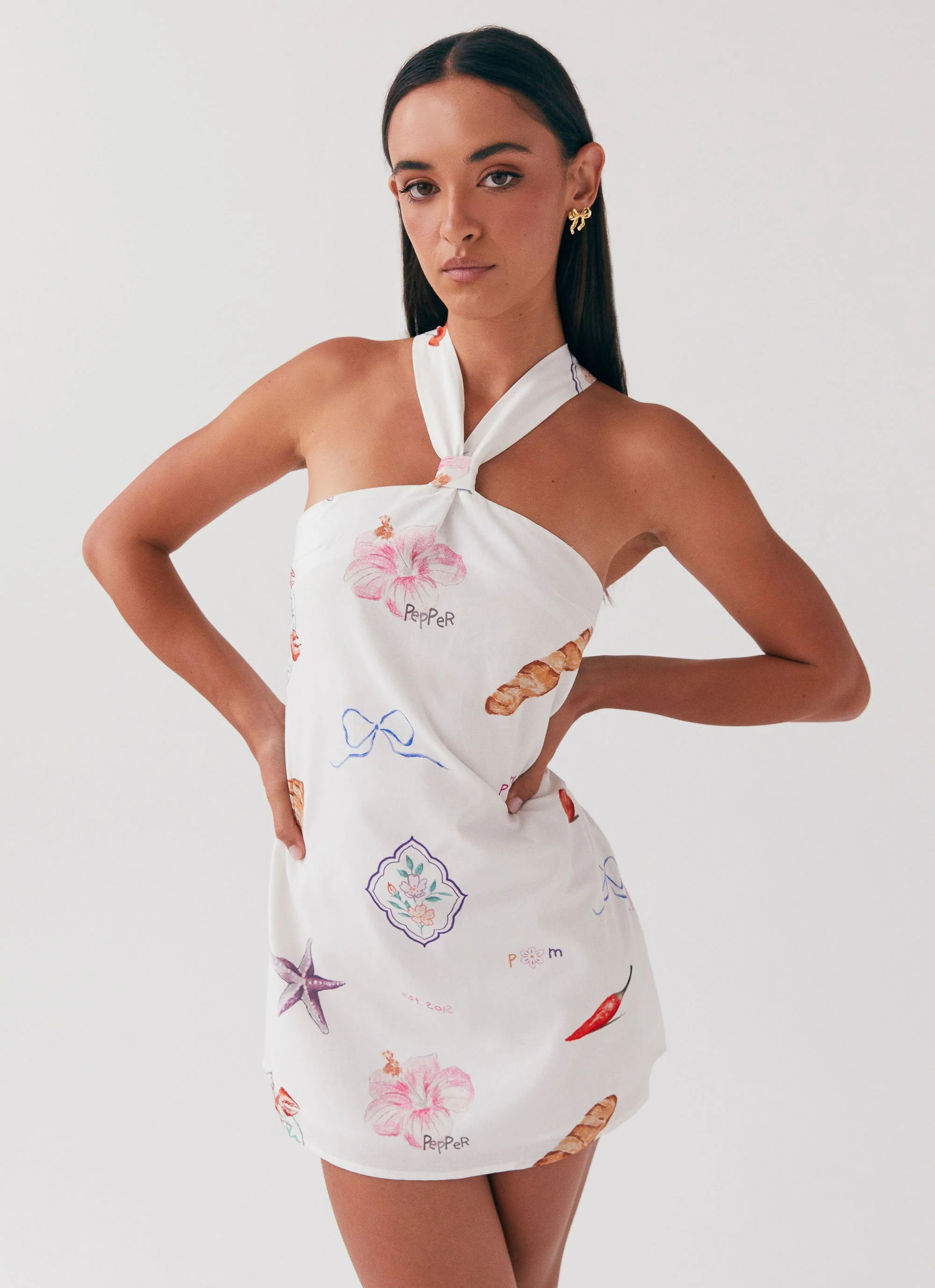 Keira Linen Mini Dress - Banchetto | Peppermayo (Global)