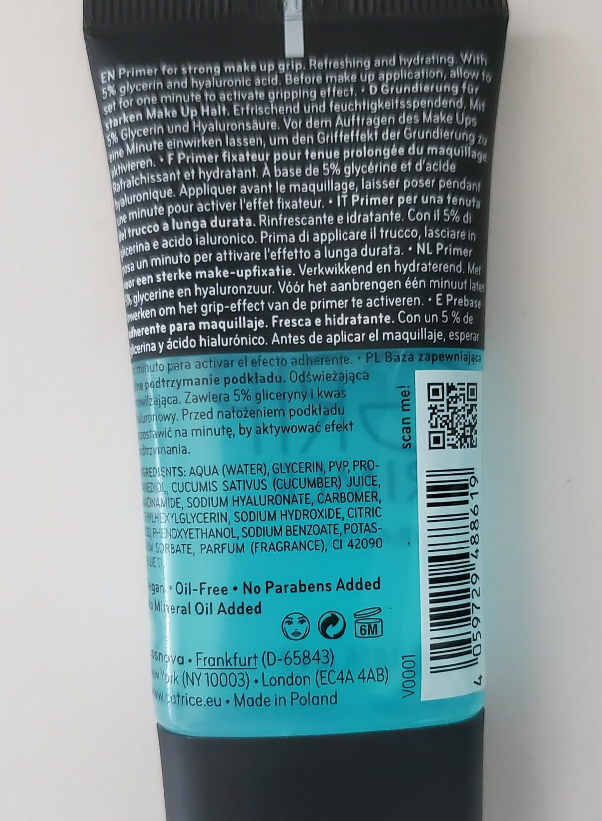Catrice | Aqua Splash Grip Primer + Niacinamide & Hyaluronic Acid | Hydrates Skin & Grips Product... | Amazon (US)