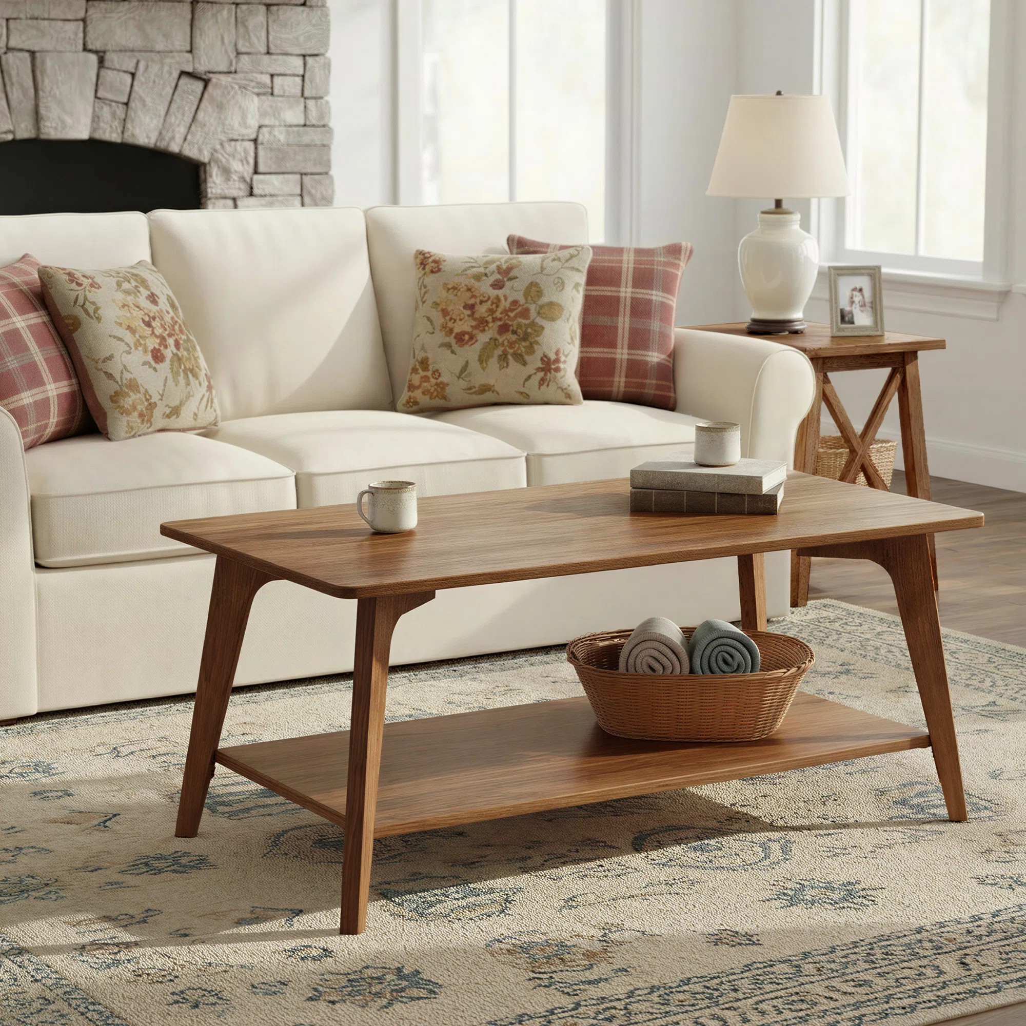 39.4" Coffee Table with Storage for Living Room | Wayfair North America