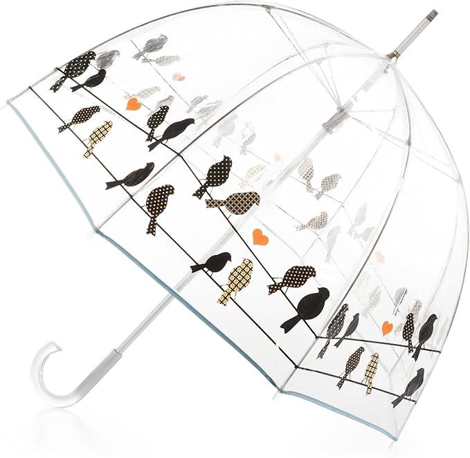 totes Signature Bubble Umbrella - Manual Open, One Size - Birds on a Wire | Amazon (US)