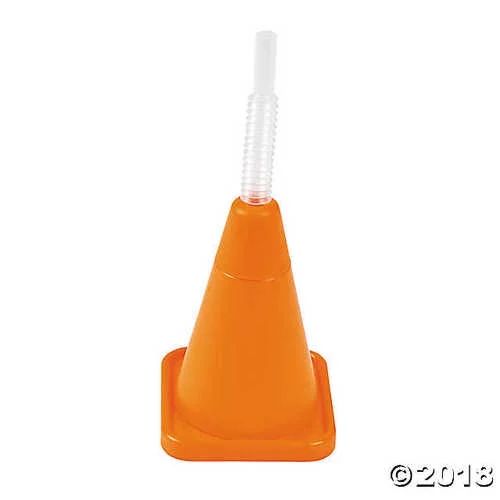 Construction Cone Molded Cups with Straws | Walmart (US)