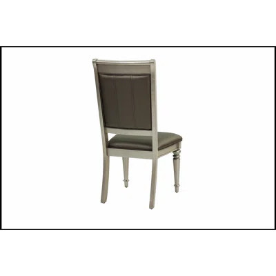 Luxury Silver Accent Tufted Upholstered Dining Chairs Set of 2, Elegant and Comfortable for Modern Dining Rooms | Wayfair North America