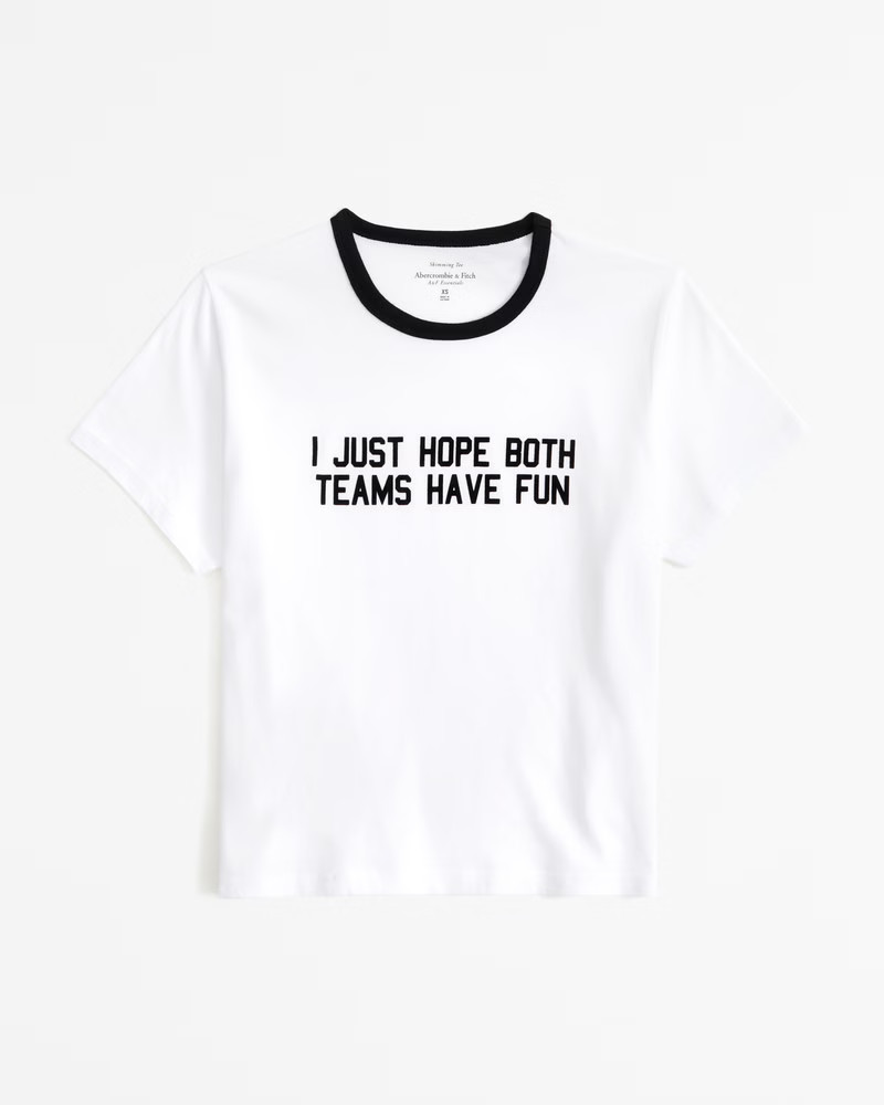 I Hope Both Teams Have Fun Graphic Skimming Tee | Abercrombie & Fitch (US)