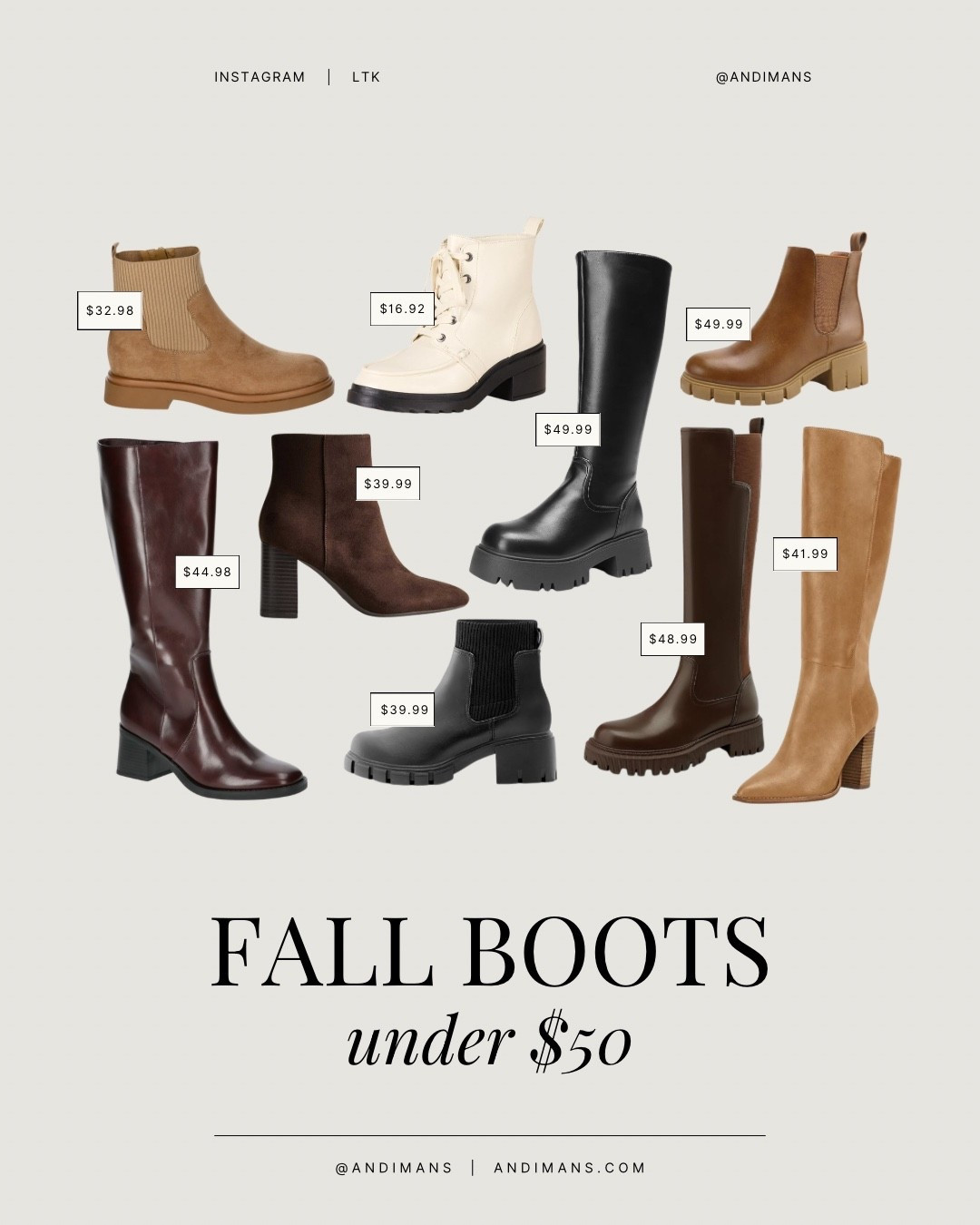 Fall boots under $50!

#LTKFindsUnder50 #LTKStyleTip #LTKShoeCrush