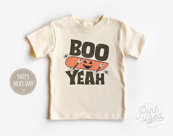 Boo Yeah Toddler Shirt  Retro Halloween Kids Shirt  Funny - Etsy | Etsy (US)