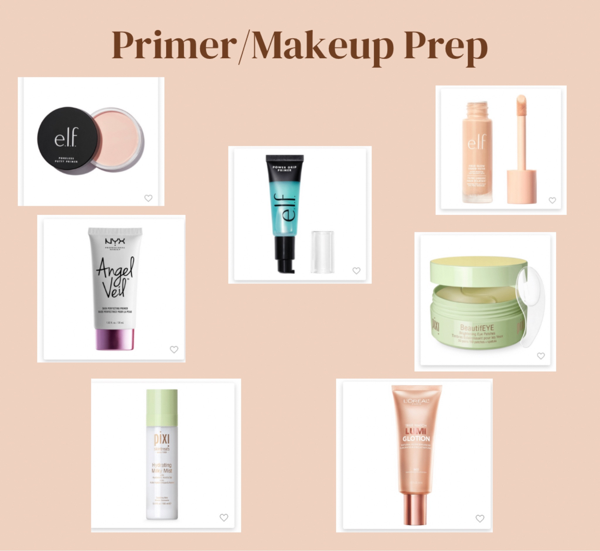 Drug store favs - primer + makeup prep 

#LTKGiftGuide #LTKFind #LTKbeauty